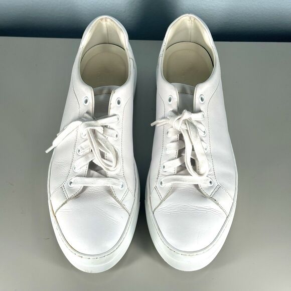 M.Gemi Shoes The Palestra Due White Leather Casual Shoes Size US 9.5 EU 40.5 - Picture 3 of 14